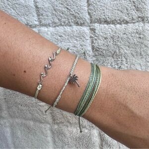 Pura Vida | 3 Pack Palm, Wave, Shoreline Bracelet Set | One Size